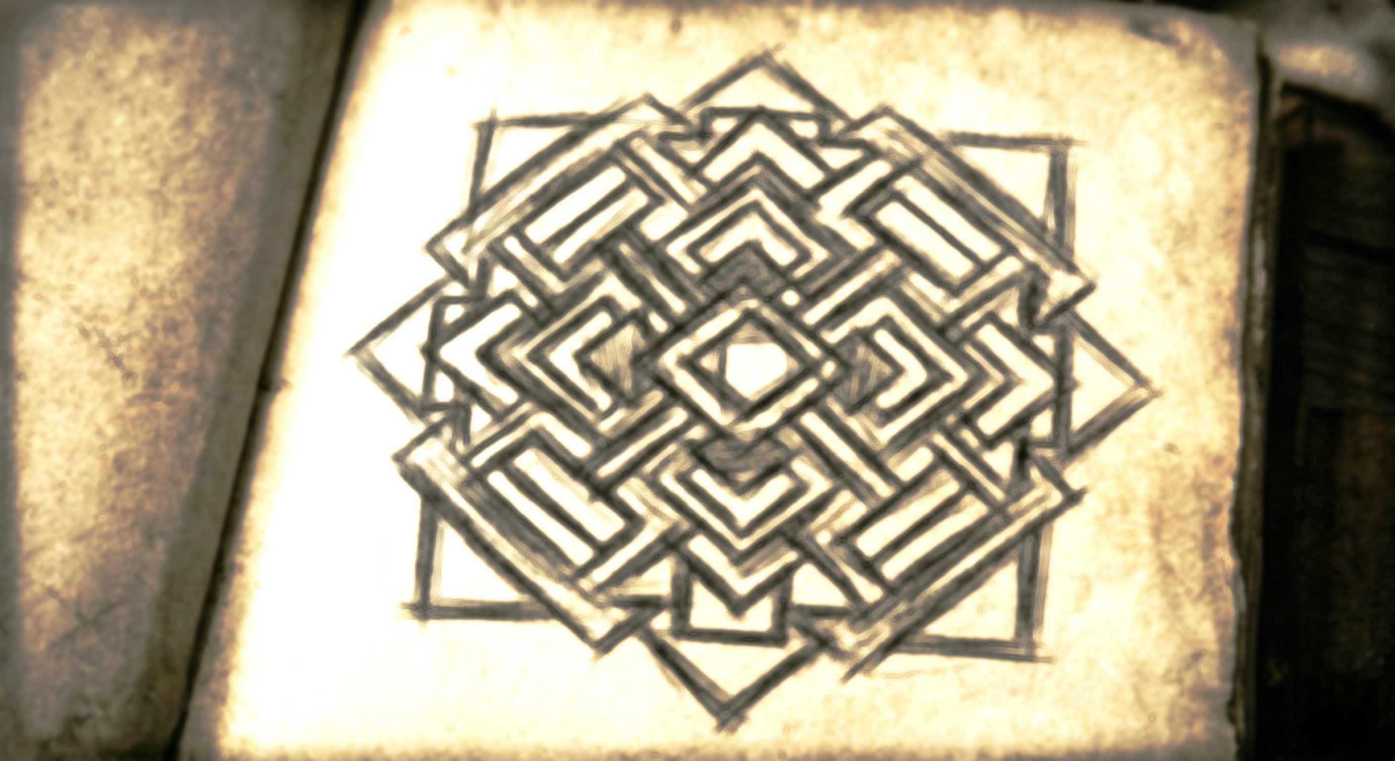 Sketch of the occult symbol etched on the back of 1862-004